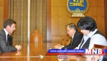 Chief of Staff P.Tsagaan Meets the Founder of the Oxford Business Group