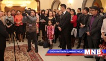 President Meets With Mongolians 