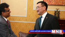 Minister of Foreign Affairs L.Purevsuren meets Indian Ambassador