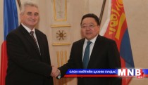 Монгол Улсын Ерөнхийлөгч Ц.Элбэгдоржид Чех Улсын Сенатын танхимын дарга Милан Штех бараалхлаа