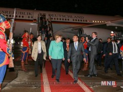 ХБНГУ-ын Канцлер Ангела Меркель Монгол Улсад хүрэлцэн ирлээ