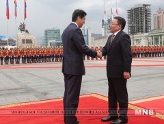 Япон улсын ерөнхий сайд Ш.Абэ Монгол Улсад албан ёсны айлчлал хийж байна 