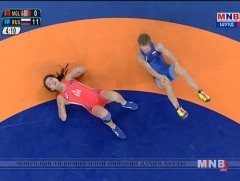 П.Орхон ОХУ-ын бөх Валерия Сергеевна Кобловад ялагдлаа /бичлэг/ 