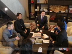 Монгол Улсын Ерөнхийлөгч Ц.Элбэгдорж сэтгүүлчдэд ярилцлага өглөө