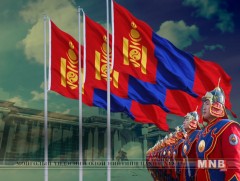 Төрийн далбааны өдөрт зориулсан хүндэтгэлийн ёслол боллоо