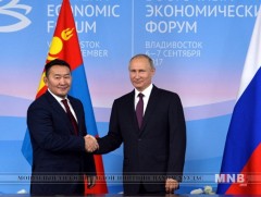 Монгол Улсын Ерөнхийлөгч Х.Баттулга, ОХУ-ын Ерөнхийлөгч В.Путин нар уулзав