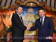 Монгол Улсын Ерөнхийлөгч Япон улсын парламент дахь Япон, Монголын найрамдлын бүлгийн даргыг хүлээн..