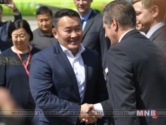 Монгол Улсын Ерөнхийлөгч Х.Баттулга “Восточный” боомтын үйл ажиллагаатай танилцав