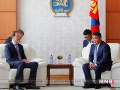 Ерөнхийлөгч Х.Баттулгад ОХУ-ын Аж үйлдвэр, худалдааны сайд Денис Валентинович Мантуров, ОХУ-ын Ерө..