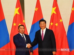 Монгол Улсын Ерөнхийлөгч Х.Баттулга, БНХАУ-ын дарга Ши Жиньпин нар албан ёсны уулзалт хийв