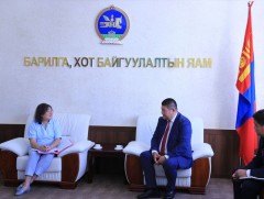 Сайд Б.Мөнхбаатар БНСУ-ын ОУ-ын хамтын ажиллагааны нийгэмлэгийн Монгол Улс дахь суурин төлөөлөгчий..