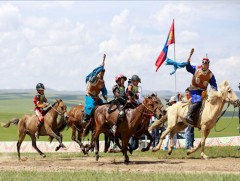Монгол Улсын начин Б.Сэр-Одын бор морь төвийн бүст түрүүллээ 