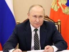 ОХУ-ын Ерөнхийлөгч В.В.Путин Ерөнхийлөгч У.Хүрэлсүх болон Монголын ард түмэнд Үндэсний их баяр наа..
