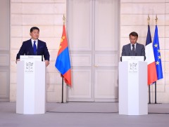 Монгол, Францын Төрийн тэргүүн нар хэвлэлд мэдээлэл хийлээ