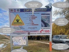 Туул голын эрсдэлтэй 10 цэгт мэдээллийн самбар байршууллаа