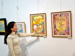 Зураач Т.Хулангийн “Хором Мөч” үзэсгэлэнг Дүрслэх урлагийн музейд дэлгэжээ