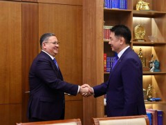 Ерөнхийлөгч У.Хүрэлсүхэд Казахстаны Шадар сайд бөгөөд Гадаад хэргийн сайд бараалхлаа