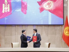 Монгол, Киргизийн Засгийн газар хоорондын комиссын V хуралдаан Бишкек хотноо боллоо