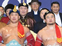 Улсын Заан Ц. Мягмарсүрэнгийн нэрэмжит барилдаанд улсын аварга О. Хангай түрүүллээ