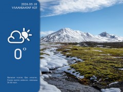 ЦАГ АГААР:  Өнөөдөр нутгийн зүүн хэсгээр хүйтэн, салхитай байна