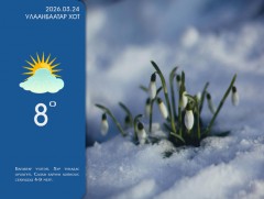 ЦАГ АГААР: Улаанбаатарт өдөртөө 8 хэм дулаан