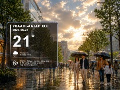 ЦАГ АГААР: Улаанбаатарт өдөртөө 21 хэм дулаан