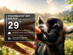 ЦАГ АГААР: Улаанбаатарт өдөртөө 29 хэм дулаан
